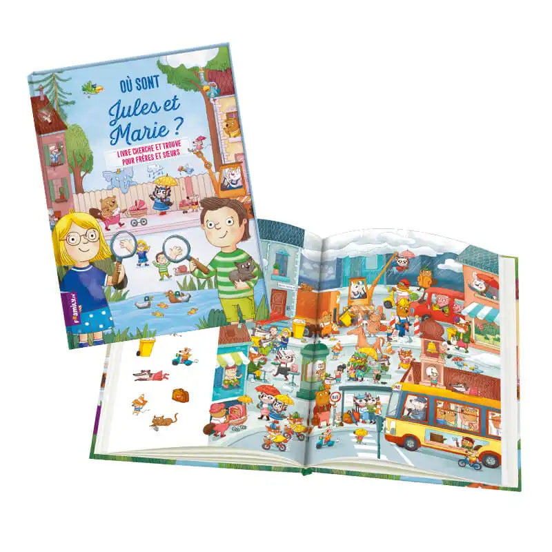 Livre cherche et trouve pour frères et sœurs