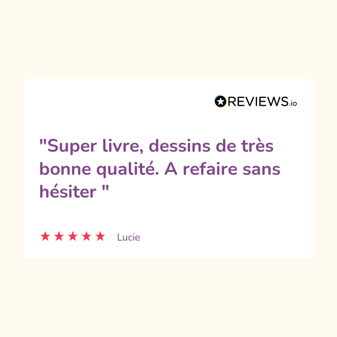 Appreciation: "Super livre, dessins de très bonne qualité. A refaire sans hésiter"