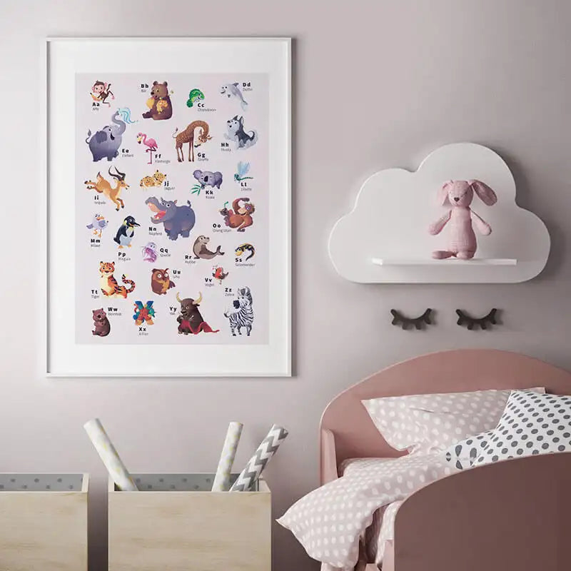 Poster Abécédaire des animaux (DIN A2, plié)
