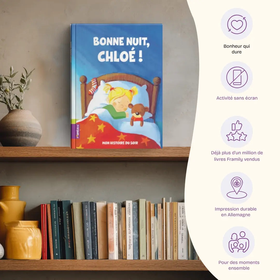 Avantages: Bonheur qui dure, Activité sans écran, Déjà plus d’un million de livres Framily vendus, Impression durable en Allemagne, Pour des moments ensemble