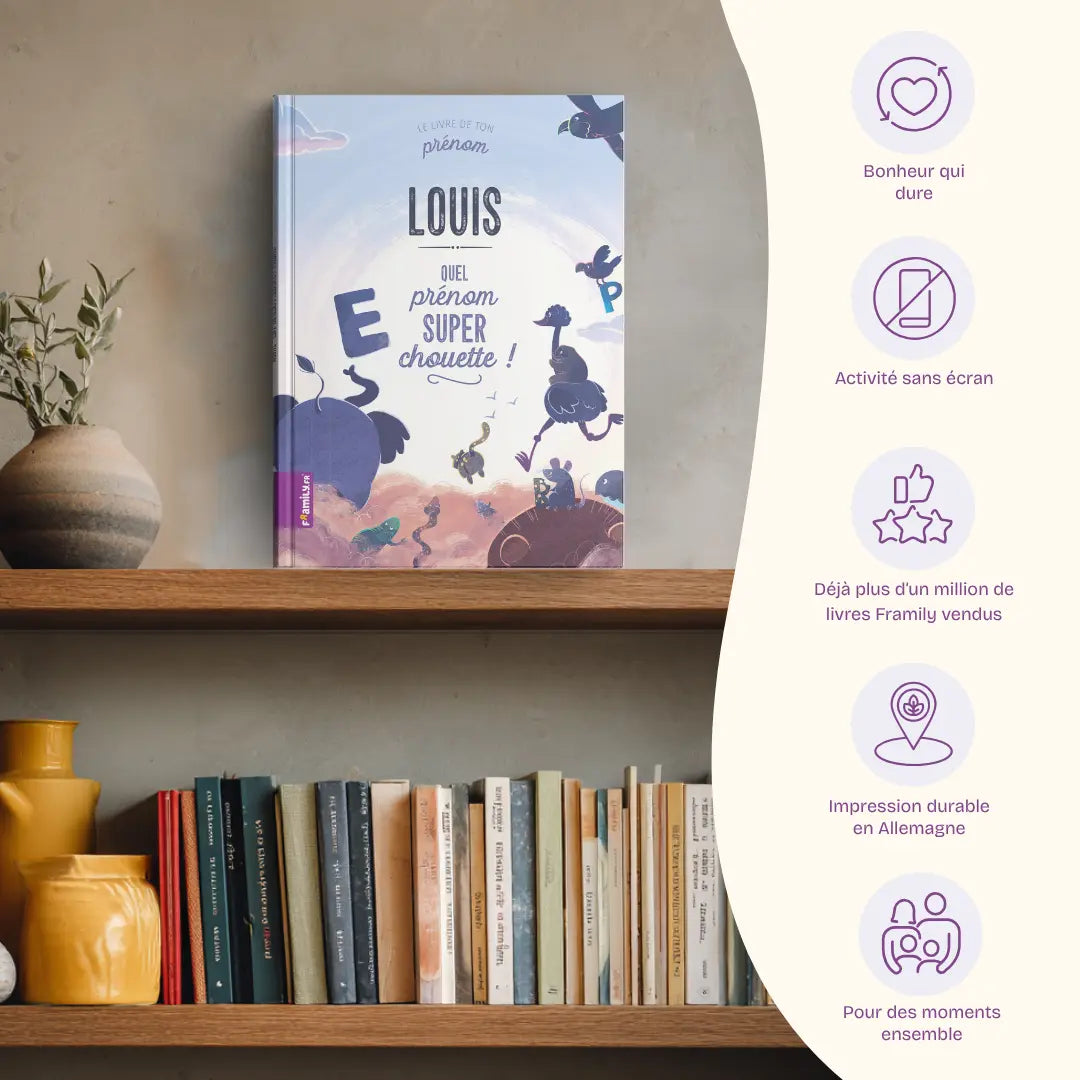 Avantages: Bonheur qui dure, Activité sans écran, Déjà plus d’un million de livres Framily vendus, Impression durable en Allemagne, Pour des moments ensemble