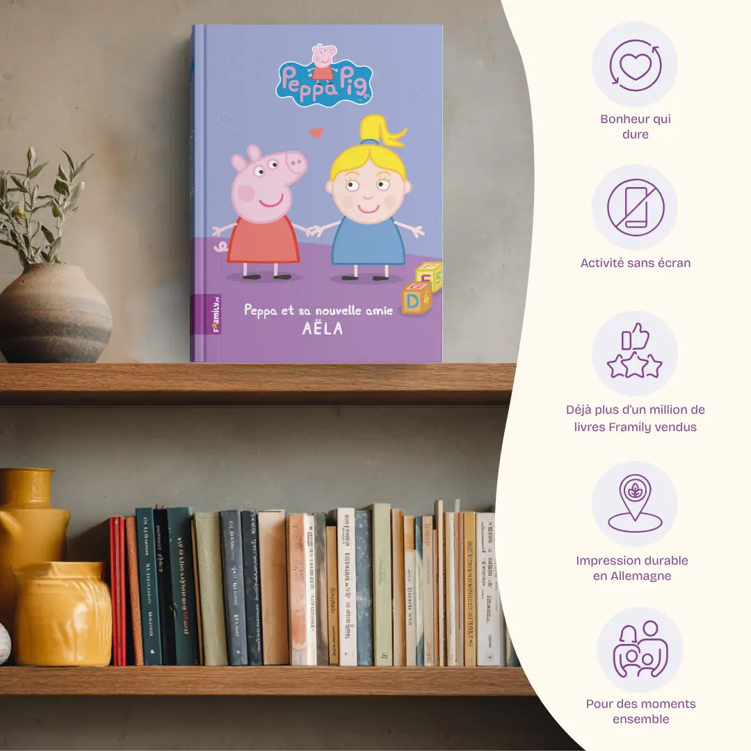 Avantages: Bonheur qui dure, Activité sans écran, Déjà plus d’un million de livres Framily vendus, Impression durable en Allemagne, Pour des moments ensemble