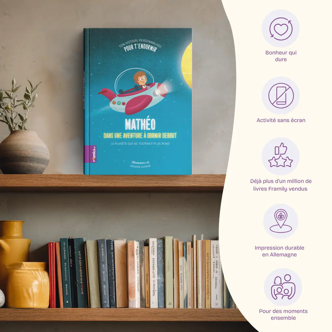 Avantages: Bonheur qui dure, Activité sans écran, Déjà plus d’un million de livres Framily vendus, Impression durable en Allemagne, Pour des moments ensemble